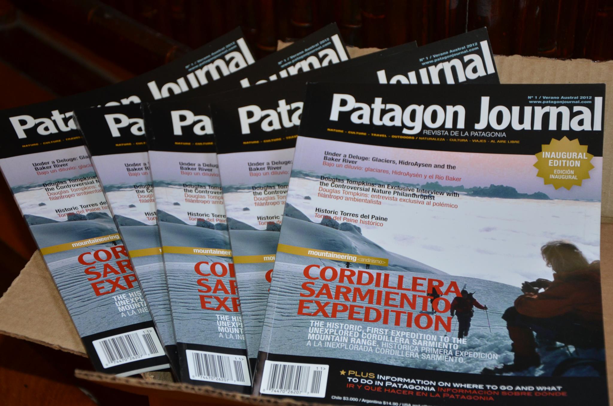 Issue 1. The first box of Patagon Journal magazines. 
