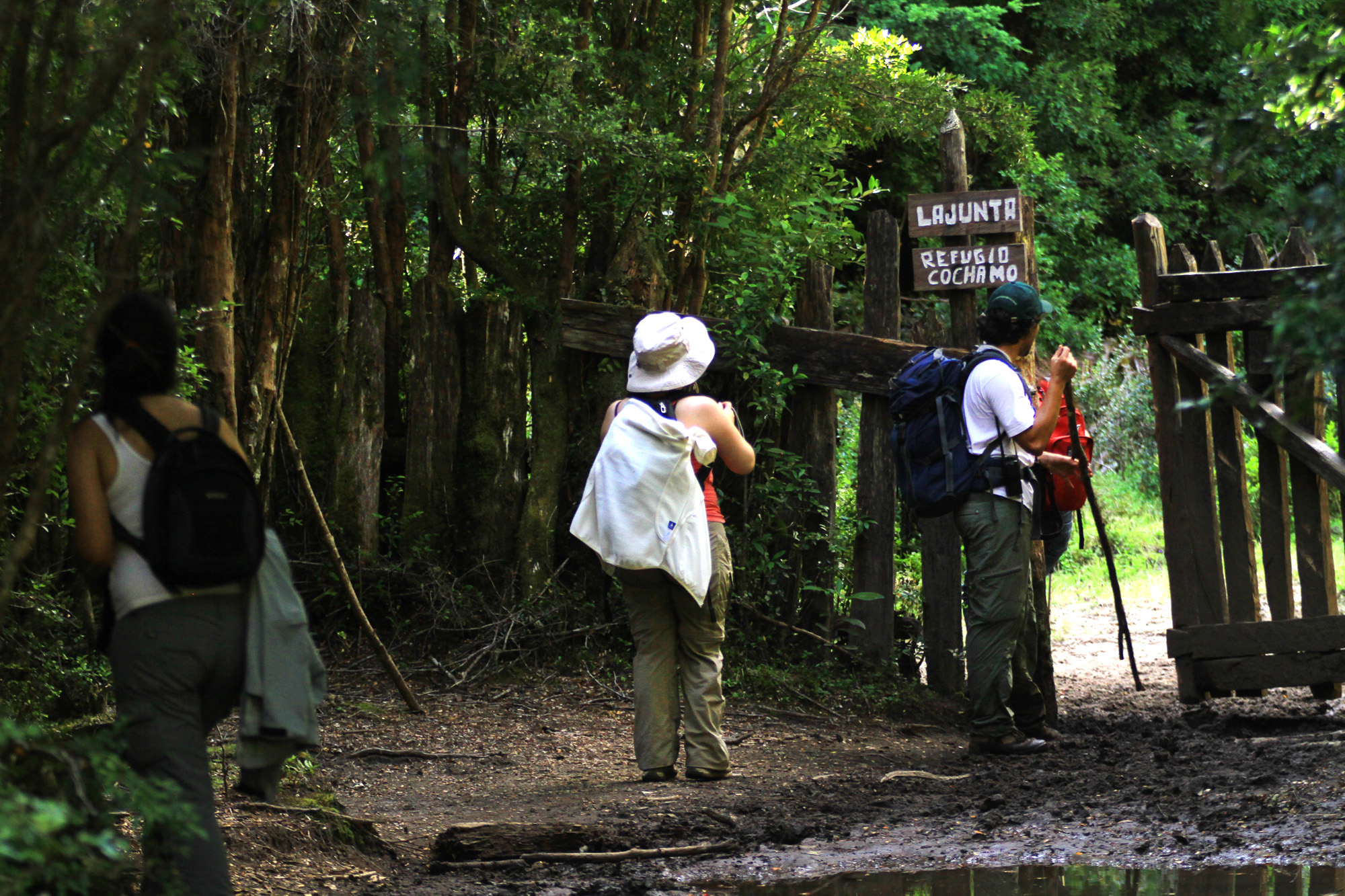13. Después de casi 5 horas de caminata desde el Valle se puede llegar al  "Refugio Cochamó". 