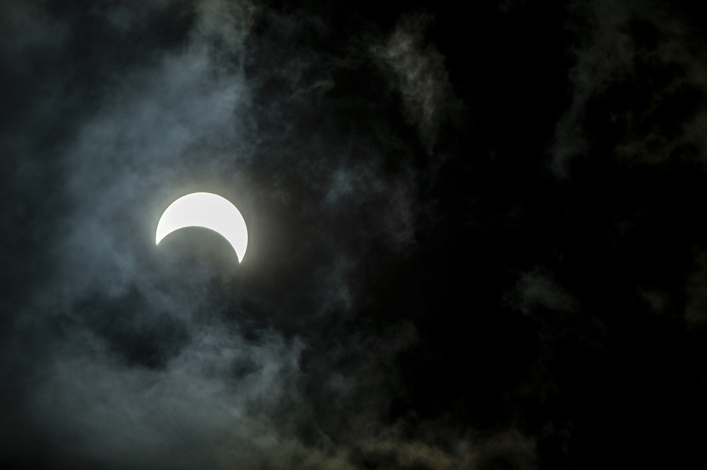 Eclipse from Tierra del Fuego. Photo: Eduardo Hernandez